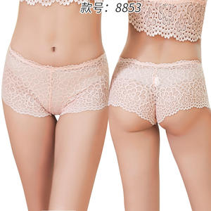 Sexy Lingerie di pizzo estate donna vedere attraverso pantaloncini comodi intimo femminile boxer Boyshorts mutandine intimo - Product Image 1