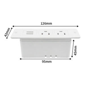 Regleta de Enchufes Oculta Estándar Estadounidense, Enchufe Empotrado para Escritorio, Muebles de Oficina, Gabinetes, Encimeras, USB - Product Image 6