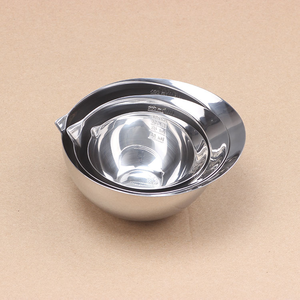 DFU193 8-10 Bol de cuisson en acier inoxydable, petit bol pour bébé, pour aliments à la vapeur, œufs, viande, soupe, salade, avec guide de préparation pour assaisonnements - Product Image 4