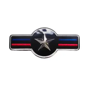 Emblema de carro de acrílico, de alta qualidade, faça seu próprio emblema redondo, emblema de carro de acrílico para decoração da grade do carro