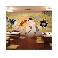 印刷サービス壁壁画日本レストラン装飾