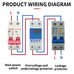 調整可能な電圧電流保護装置 AVCP-63 2P63A 5kW ソーラー - Product Image 6