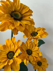 Tournesols géants imperméables personnalisés pour mariage, artificiels, en EVA, pour arrangements floraux, événements, décoration extérieure - Product Image 5