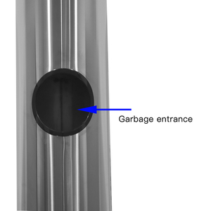 Moderno Cestino per Rifiuti in Acciaio Inox da Pavimento con <span class=keywords><strong>Dispenser</strong></span> per <span class=keywords><strong>Salviette</strong></span> Umidificate e Igienizzante Mani per Bagno - Product Image 3