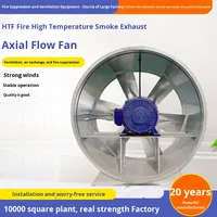 Ventilateur axial industriel électrique à simple/double vitesse, faible bruit, à flux mixte, résistant au feu, haute température, pour l'évacuation de la fumée