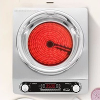 Professioneller 3500W Infrarot-Kocher mit Touch-Steuerung, GS-zertifizierte Keramikplatten, Elektroherd mit Schnellheizung, Wasserdichter Einzelkocher für die Arbeitsplatte