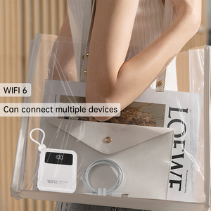 Actualización de red Wifi6 Tarjeta Sim Pocket Hotspot Wifi Router con batería de 5000Mah Soporte Función de Banco de energía - Product Image 6