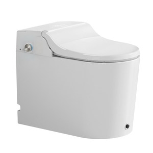 Nouvelle conception de siège intelligent avec levage automatique du couvercle, protection en mousse dense, chauffage du siège, <span class=keywords><strong>changement</strong></span> automatique de film, siphon en S inclus, montage au sol - Product Image 6