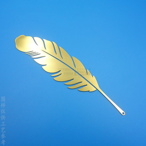 Custom Metal Feather <b>Bookmarks</b> 90mm Reusable Stationery Gift - Product Image 3