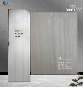 Dalles de pierre frittée brillante effet bois 900x1800mm, vente directe usine, pour salle de bain, cuisine, salon, Afrique du Sud - Product Image 2