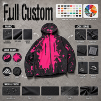 Veste coupe-vent surdimensionnée personnalisée OEM, veste à changement de couleur activée par l'eau, veste 3 en 1 imperméable, coupe-vent et résistante au froid pour hommes