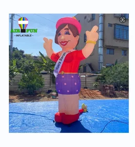 Airfun şişme karikatür reklam dekorasyon maskot olay dev şişme kız