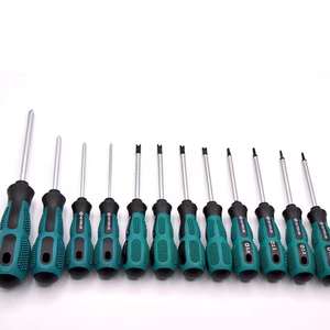 طقم مفكات كهربائية صناعية بمقبض بلاستيكي، نوع متقاطع/مستقيم، أداة إصلاح متعددة الأغراض قابلة للتعديل - Product Image 4