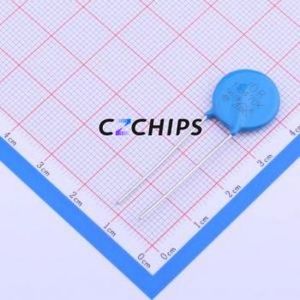 Varistor VDR-14D470K, Componente de Montaje en Orificio (THT), P=7.5mm, Resistencia 93V 38V 30V - Product Image 1