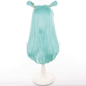 คอสเพลย์ jujutsu Kaisen ยาว55ซม. อะนิเมะสังเคราะห์สีฟ้าอ่อนวิกฮาโลวีนปาร์ตี้ kashimo <span class=keywords><strong>Hajime</strong></span> - Product Image 5