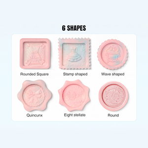 Tapis/Plaque en silicone réutilisable antiadhésif pour sceau <span class=keywords><strong>de</strong></span> <span class=keywords><strong>cire</strong></span>, accessoires <span class=keywords><strong>de</strong></span> sceau <span class=keywords><strong>de</strong></span> <span class=keywords><strong>cire</strong></span>, fournitures, 6 styles, moule en silicone, bricolage, artisanat, adhésif - Product Image 3