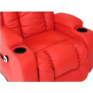 Fauteuil inclinable individuel pour cinéma, chambre à coucher, salon, style tendance, avec dossier haut et accoudoirs, idéal pour la salle de cinéma ou comme accent de chambre. - Product Image 5