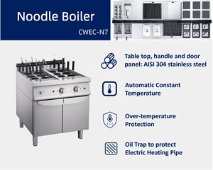 Cuiseur de nouilles professionnel autonome série 700 avec armoire et 12 paniers CWEC-N7 - Product Image 4