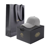 LOGO personnalisé papier carton emballage de cow-boy chapeau seau casquette de baseball cadeau chapeau boîte emballage avec fenêtre en PVC transparent
