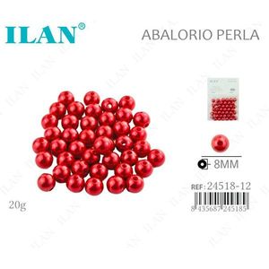 ILAN Perle Sciolte Rosse da 8mm per Creazione di Gioielli, 20g - Product Image 3
