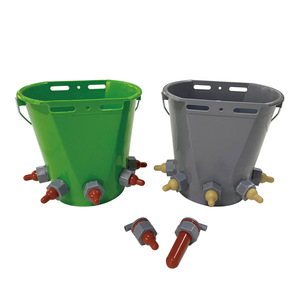 Seau à lait en plastique multi-tétines 8L pour veau, vache, mouton, chèvre, agneau, équipement d'alimentation pour l'élevage - Product Image 3