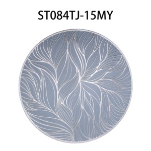 Venta al por mayor de manteles individuales baratos de PVC de piel sintética posavasos escurridores decorativos para mesa de cuencos bronceado - Product Image 3