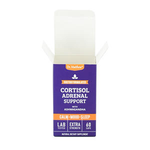 Boîte d'emballage en carton pliable personnalisée, emballage en papier <span class=keywords><strong>pour</strong></span> flacons et pots de vitamines, produits de compléments alimentaires - Product Image 3