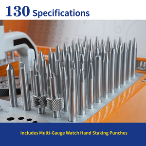 Juego de 130 Piezas de Herramientas de Precisión Metálicas para <span class=keywords><strong>Reparación</strong></span> y Ajuste de Relojes, Duraderas e Impermeables, para Rueda de Equilibrio del Movimiento - Product Image 2