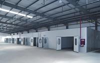 Cabine de peinture pour meubles en bois avec filtration d'air et séchage chauffé