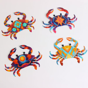 Nueva Escultura de Pared Art <span class=keywords><strong>Deco</strong></span> con Forma de Cangrejo de Hierro para Decoración del Hogar, Uso en Interiores y Exteriores - Product Image 6