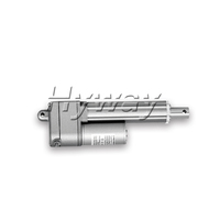 Aktuator Linear 100mm Stroke yang Dapat Disesuaikan, Motor DC Brushed 12V/24V, Beban Maksimum 1200N, Umpan Balik Potensiometer untuk Peralatan Rumah Tangga dan Kapal