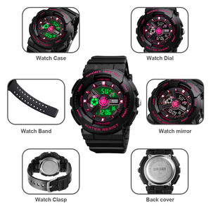 Skmei Sport Watch Digital Chronograph 5Bar Water Resistant Led Light Unisex Outdoor Watch - Product Image 4