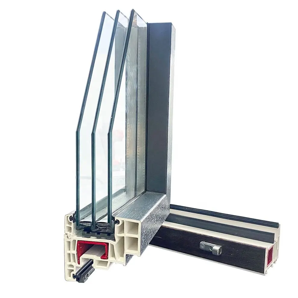 Manufactured from recycled casement sliding others doors windows pvc profiles