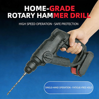 Marteau perforateur rotatif sans fil léger 600W 2600 tr/min 2850 coups par minute SDS Plus pour le perçage du béton, de l'acier et du bois