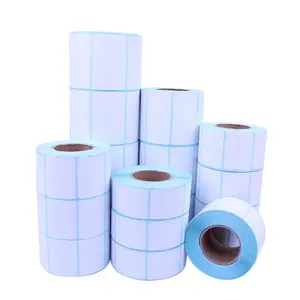 Wholesale Waterproof Self Adhesive Direct Thermal Paper Packaging Sticker Labels Roll