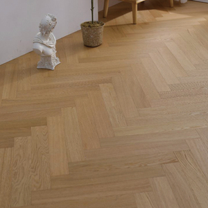Brushed Matte Oak <b>Engineered</b> <b>Flooring</b> For Modern Living Room Bedroom Commercial Project Installation - Product Image 2