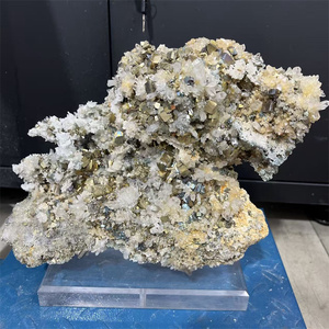 Di alta qualità naturale ruvido calcopirite minerale esemplare di pietra grezzo cubo pirite cristallo di quarzo per la decorazione domestica - Product Image 6