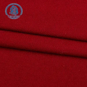 High quality honeycomb 100% cotton double polo pique polyester fabric for polo t shirt