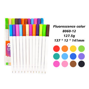 12/24/36/48 colores boceto dibujo doble punta acuarela doble pincel rotuladores de arte para pintar dibujo - Product Image 5