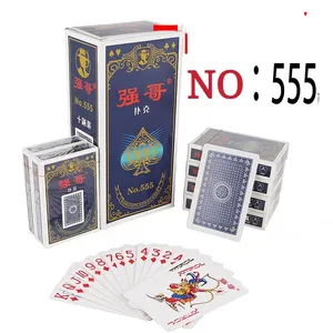 Vendita all'ingrosso carte da gioco 10pcs-Carte da gioco Poker Pokers impermeabili carte da casinò di colore rosso e nero