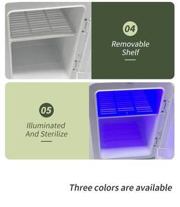 Mini-réfrigérateur portable transparent avec porte vitrée, idéal pour chambre et hôtel – Vitrine réfrigérée pour produits de <span class=keywords><strong>beauté</strong></span> - Product Image 3