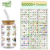 Autocollants en plastique Osmo UV pour gobelets étanches, durables, brillants, écologiques et lavables