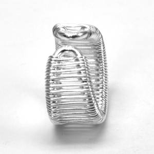 แหวนห่อลวดเงินสเตอร์ลิง925ทันสมัยเครื่องประดับ unisex สำหรับของขวัญแต่งงานปาร์ตี้วันครบรอบ - Product Image 2