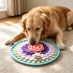 Tapis de renifflement interactif pour chien, coussin d'alimentation pour soulager le stress, favorise la recherche naturelle de nourriture, tapis de renifflement pour animaux de compagnie - Product Image 6
