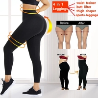 Ropa de Fitness para mujer, recortador de cintura estrecha de compresión, pantalones de Yoga de cintura alta, entrenador de cintura, corsé, mallas