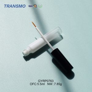 Botella de delineador de ojos con logo personalizado, botella de suero para pestañas de 5 ml, tubo de delineador de ojos de vidrio blanco - Product Image 5