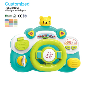 EDULAND OEM ODM Giocattolo Volante Interattivo per Bambini, Gioco Educativo Montessori per la Prima Infanzia, Tavola delle Attività, Giocattolo Musicale di Simulazione di Guida - Product Image 2