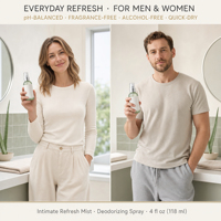 Spray Rafraîchissant Instantané Sans Alcool pour Parties Intimes Hommes et Femmes Marque Privée OEM ODM