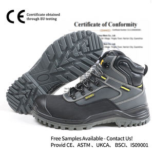 أحذية سلامة شتوية من الجلد الطبيعي مقاومة للمواد الكيميائية، بمقدمة فولاذية، مقاومة للأحماض والقواعد والتآكل، مناسبة للمصانع والمواد الخطرة - Product Image 2