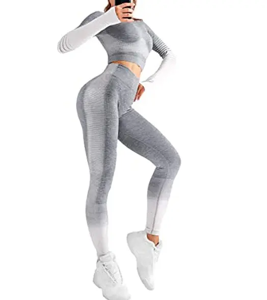 Ensemble d'entraînement 2 pièces pour femmes, Legging court, vêtements de sport, de Yoga, de Fitness, d'exercices physiques, livraison gratuite